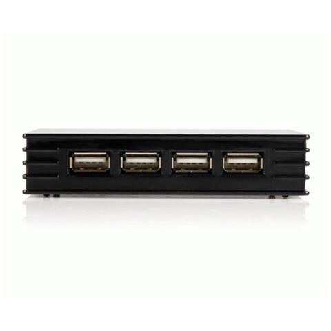 4 Port USB 2.0 Hub, Nero, 0 - 70 °C, USB 2.0, Windows 98SE / ME / 2000 / XP / 2003 +, Mac OS 8.6 + - Foto 1